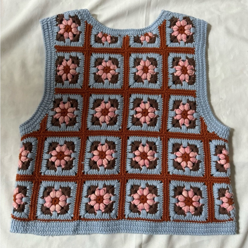 Sundance Open Meadows Sweater Vest Size S - Picture 3 of 10